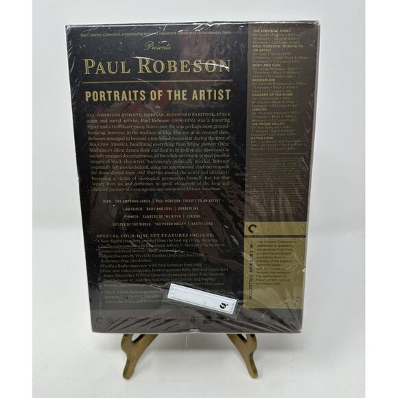 PAUL ROBESON PORTRAITS OF THE ARTIST 4 Dvd Boxset 8 Films CRITERION NEW SEALED - Picture 2 of 7